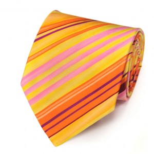Жёлтого галстук Сhristian Lacroix с яркими полосками