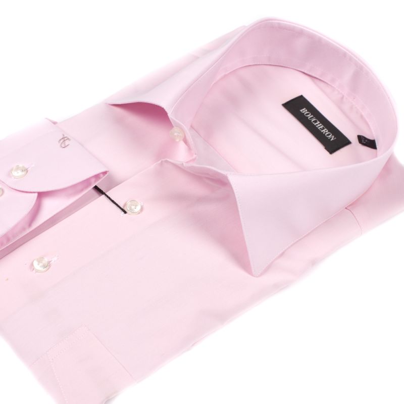 Рубашка розовая однотонная неприталенная