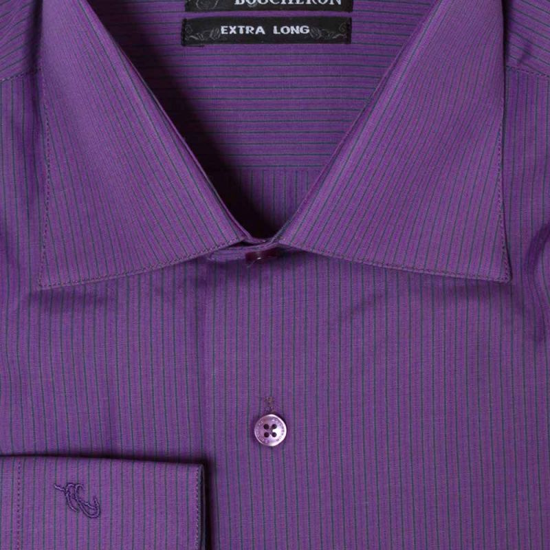 Рубашка фиолетовая неприталенная и удлинённая