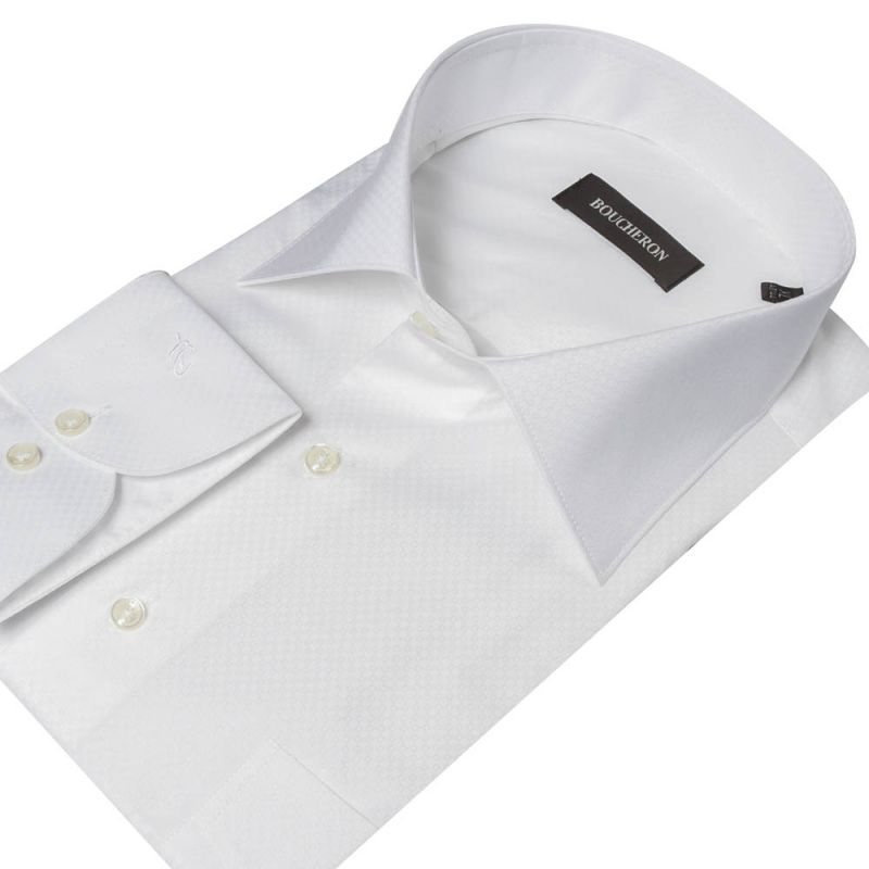 Рубашка белая с выделкой неприталенная