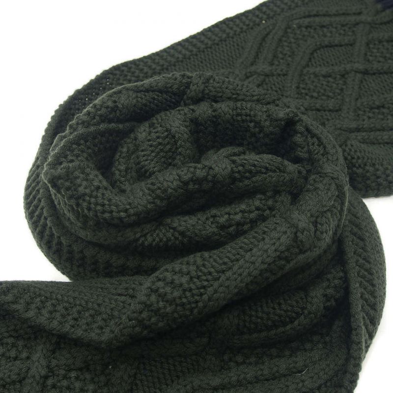 Тёплый шарф Valentino, зелёный, из шерсти