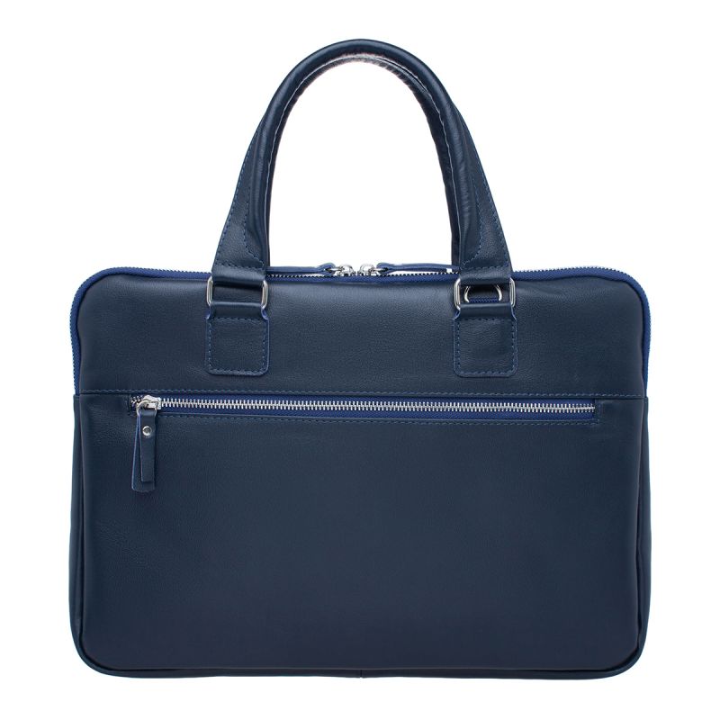 Кожаная сумка Lakestone Anson Dark Blue