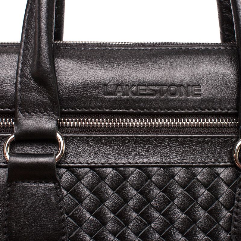 Кожаная сумка Lakestone Bramley Black