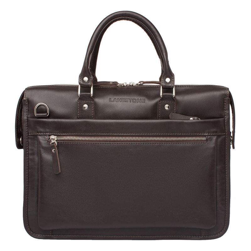 Кожаная сумка Lakestone Halston Brown Кожаная сумка Lakestone Halston Brown