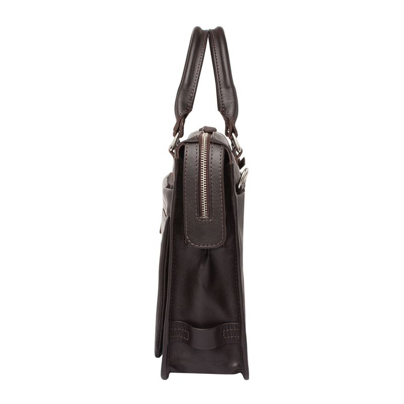 Кожаная сумка Lakestone Halston Brown Кожаная сумка Lakestone Halston Brown