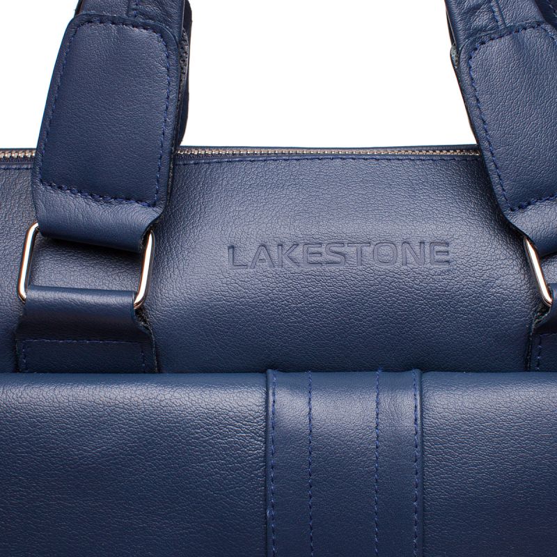 Кожаная сумка Lakestone Langton Dark Blue
