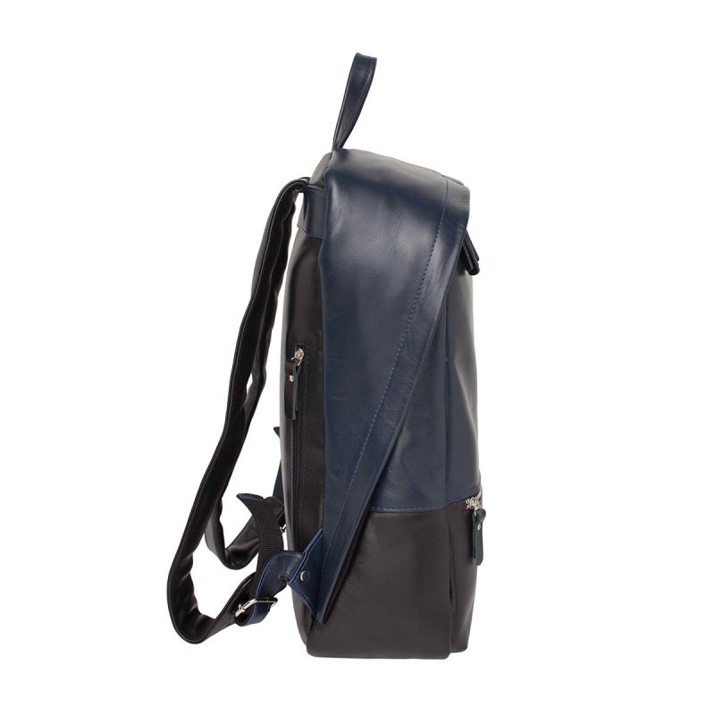 Кожаный рюкзак Lakestone Adams Dark Blue/Black