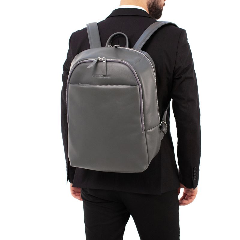 Кожаный рюкзак Lakestone Faber Grey