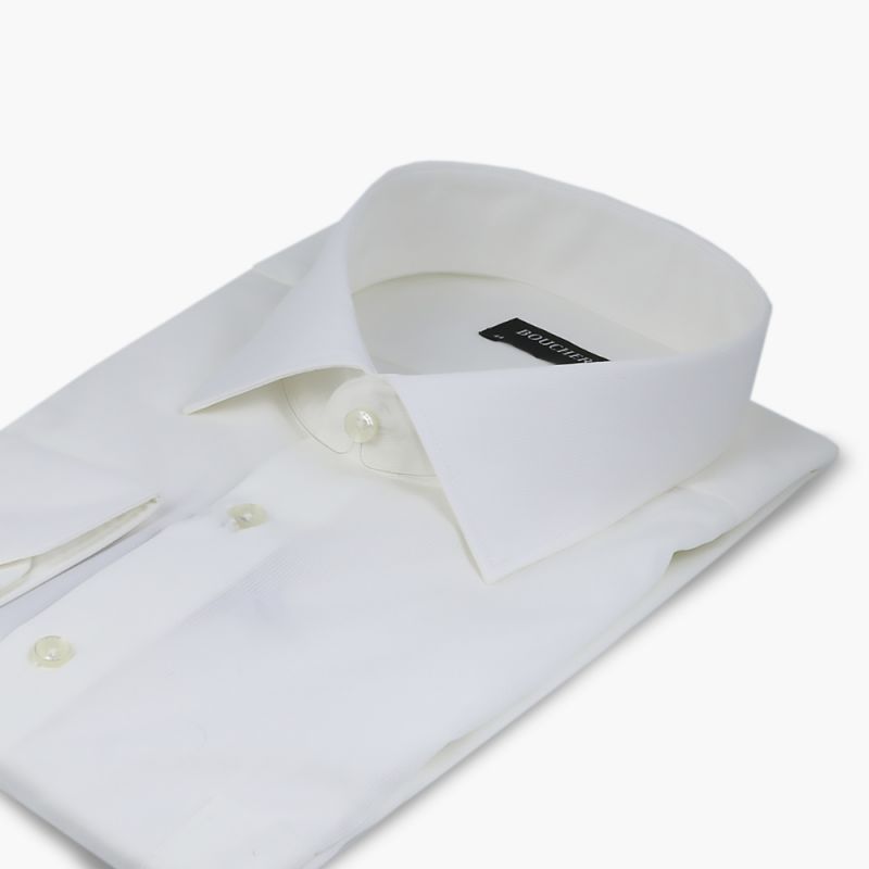 Рубашка шампань однотонная приталенная удлинённая, non iron