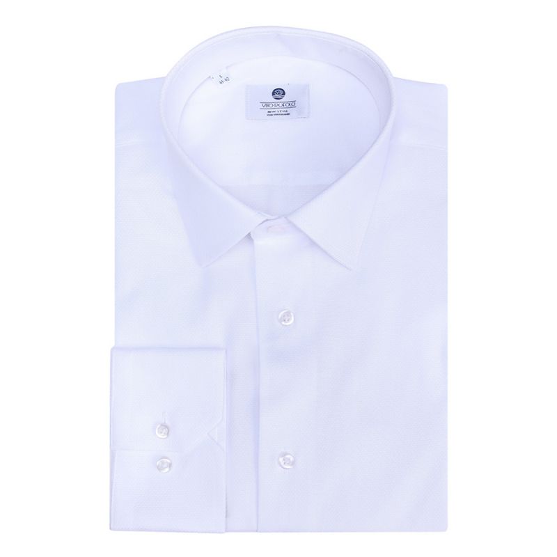 Рубашка белая с выделкой полуприталенная