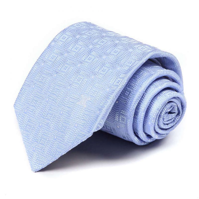 Голубой жаккардовый галстук Celine из шёлка