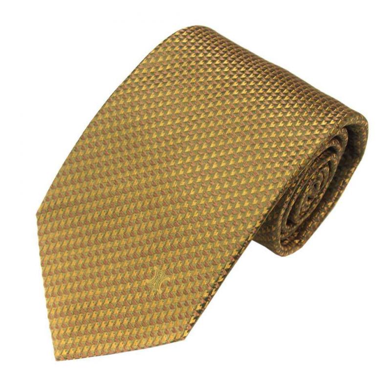 Шёлковый галстук Celine цвета охра