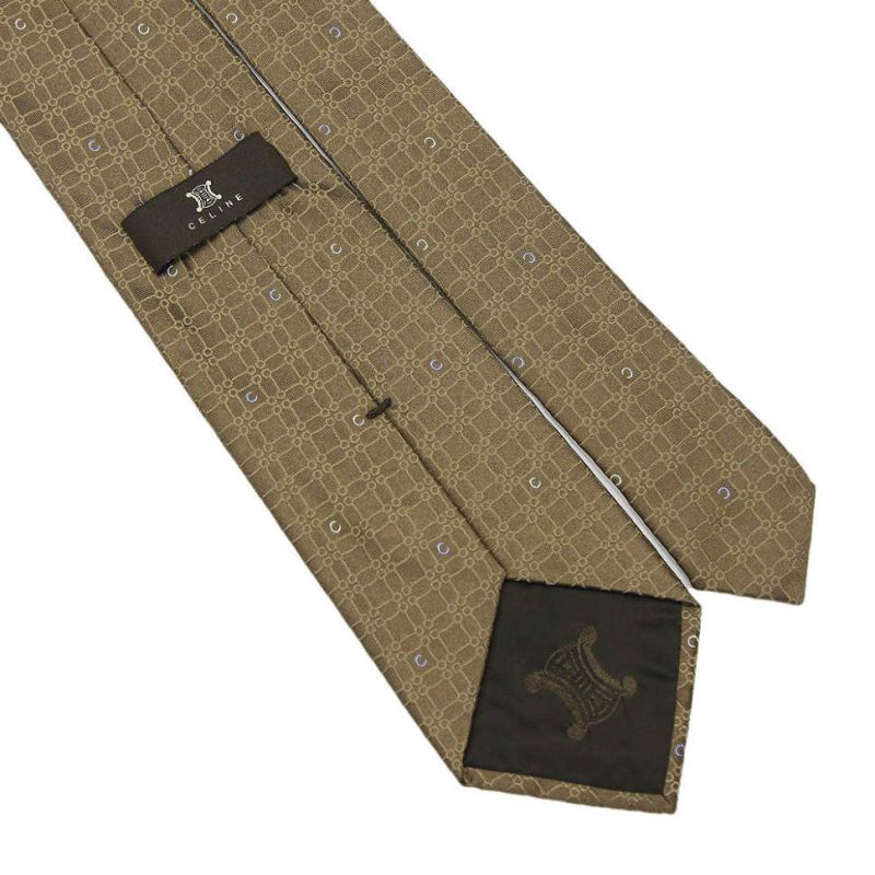 Шёлковый галстук Celine с графическим рисунком