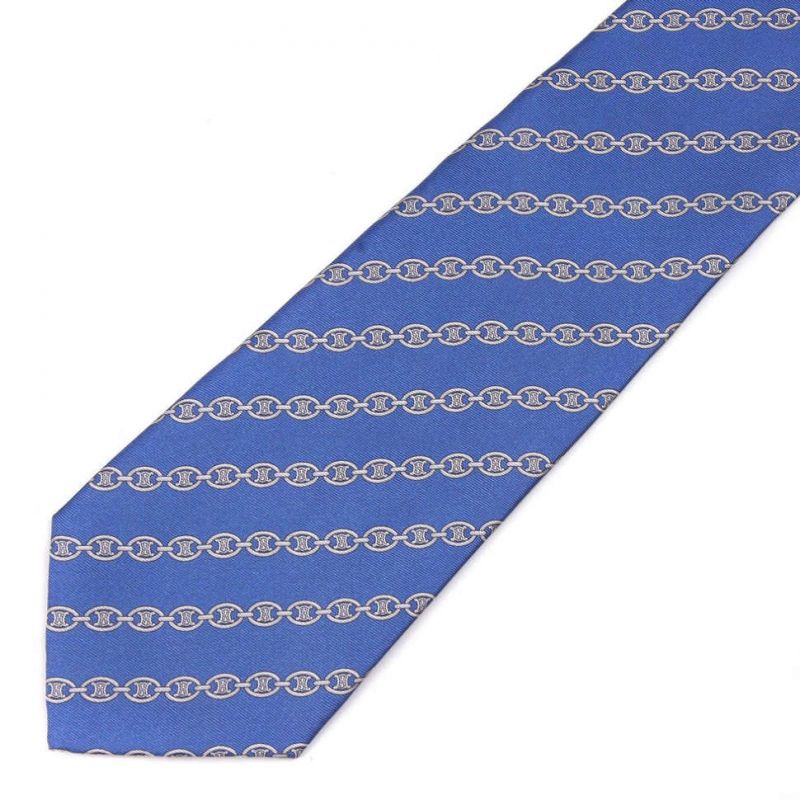 Синий галстук Celine из шёлка