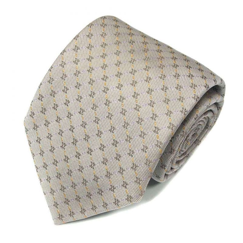 Серый жаккардовый галстук Celine из шёлка