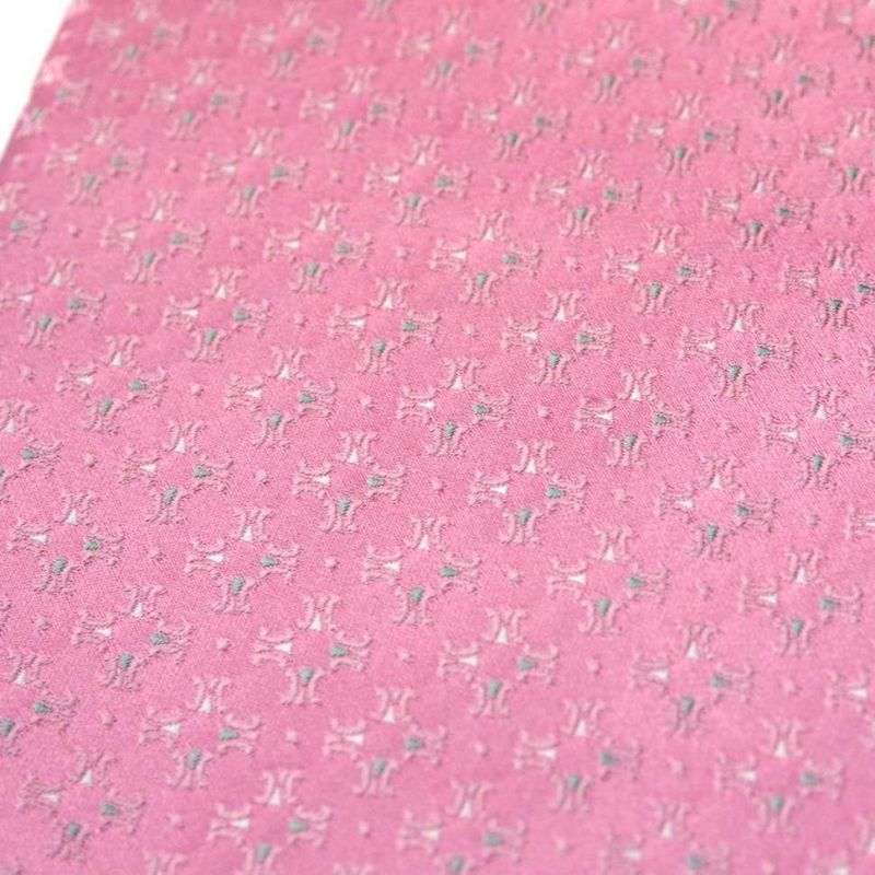 Светло-розовый шёлковый галстук Celine с выделкой