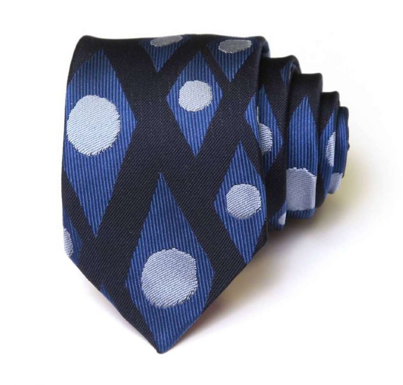 Синий галстук Сhristian Lacroix с графическим рисунком
