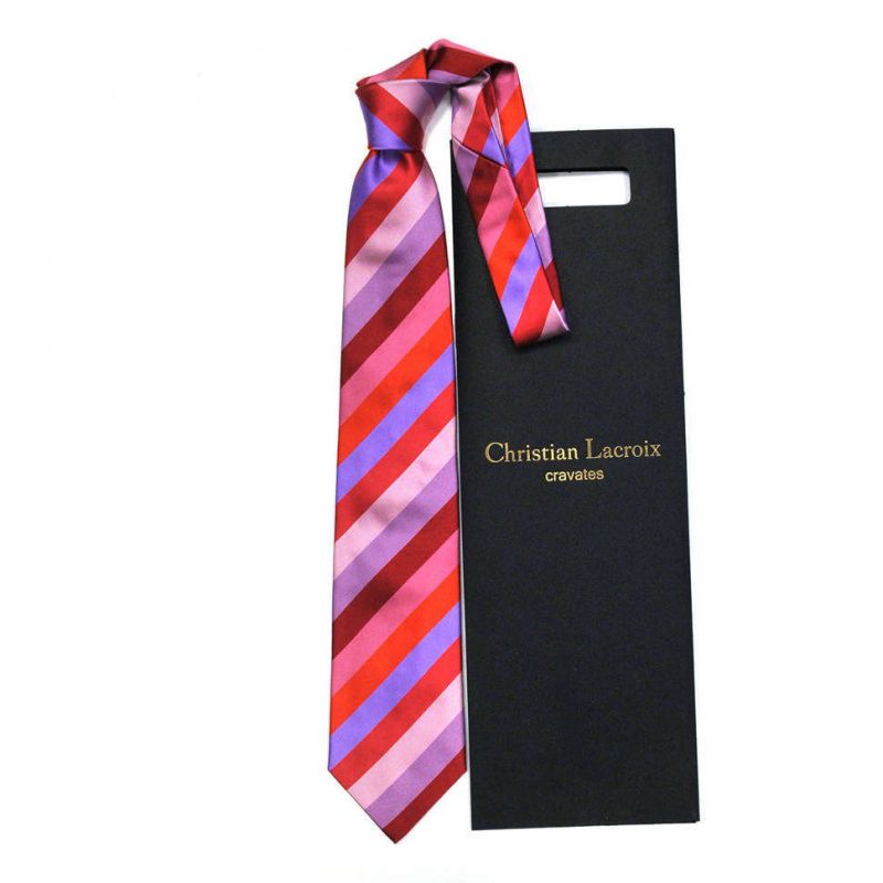 Разноцветный галстук Сhristian Lacroix с яркими полосками