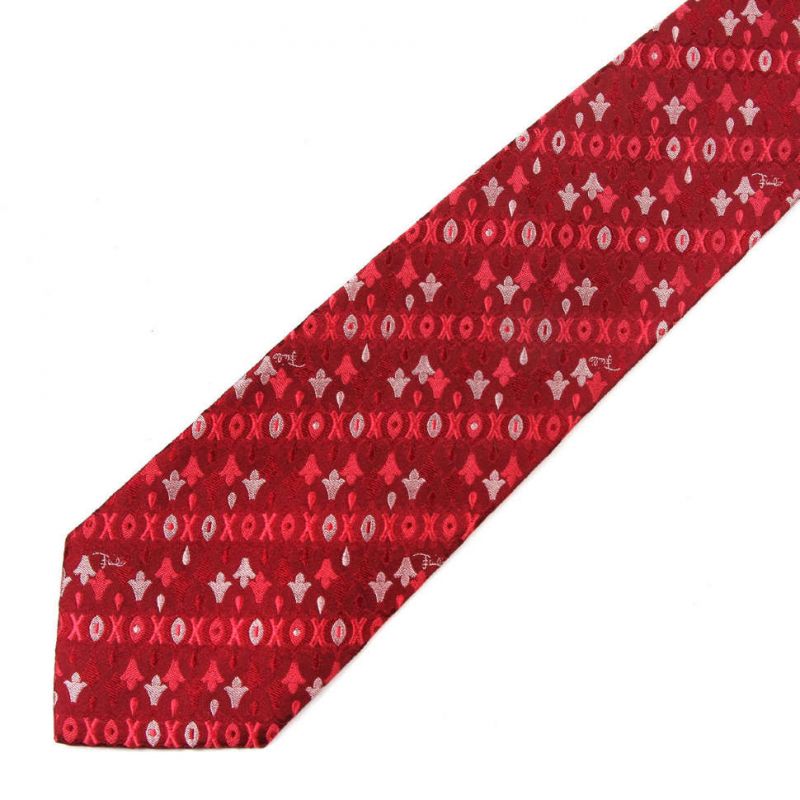 Красный галстук Emilio Pucci с фигурками