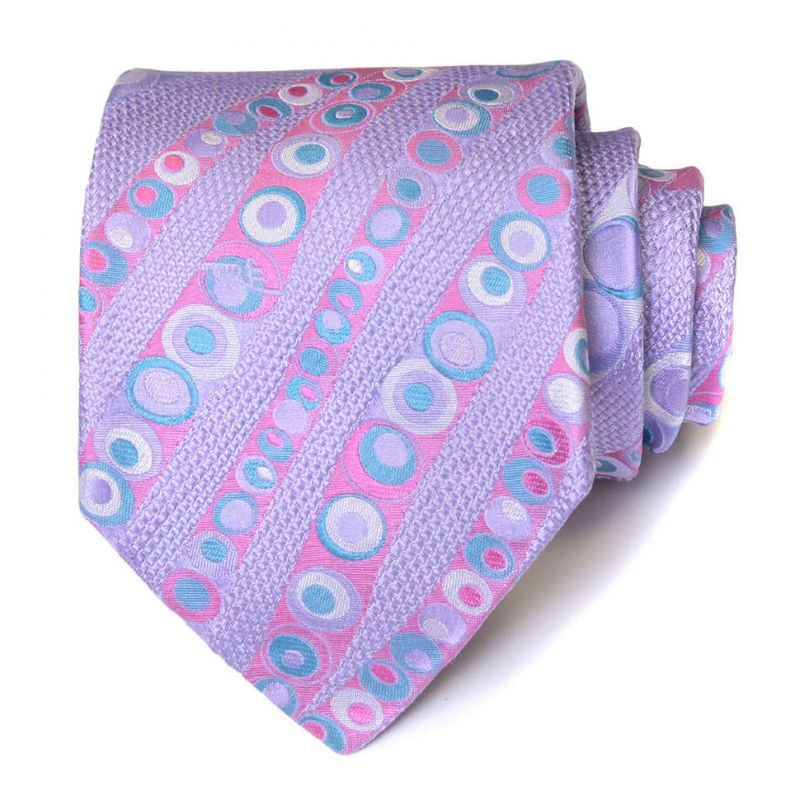 Сиреневый галстук Emilio Pucci с кругами