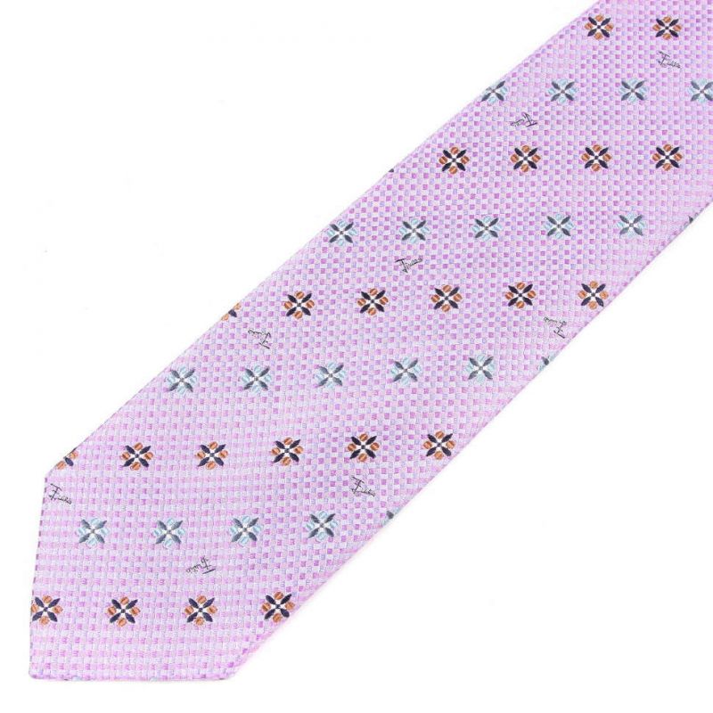 Розовый галстук Emilio Pucci с мелкой выделкой