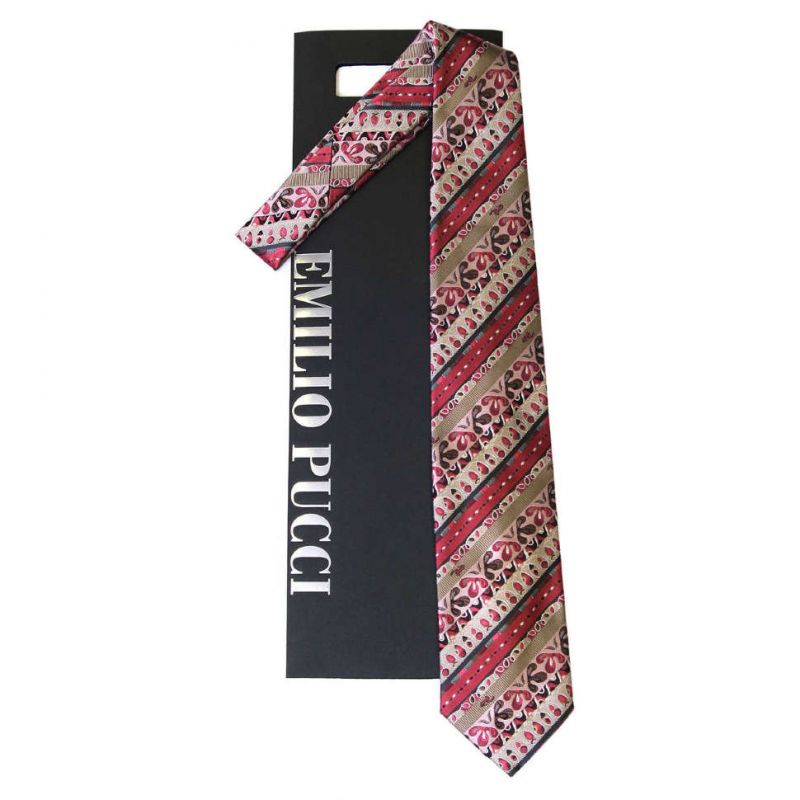 Шёлковый галстук Emilio Pucci с пёстрым узором