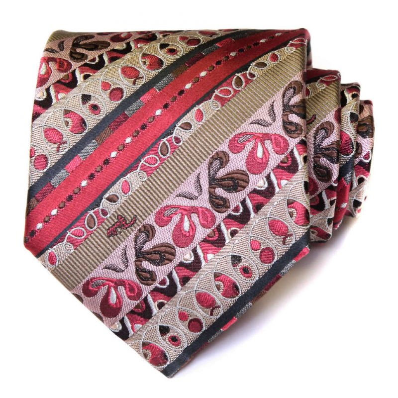 Шёлковый галстук Emilio Pucci с пёстрым узором