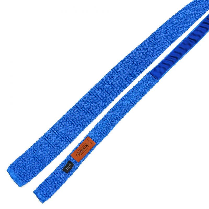 Вязаный галстук Missoni синего цвета