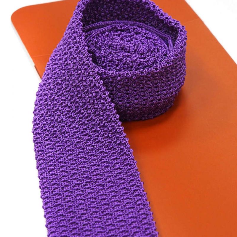 Вязаный галстук Missoni фиолетового цвета