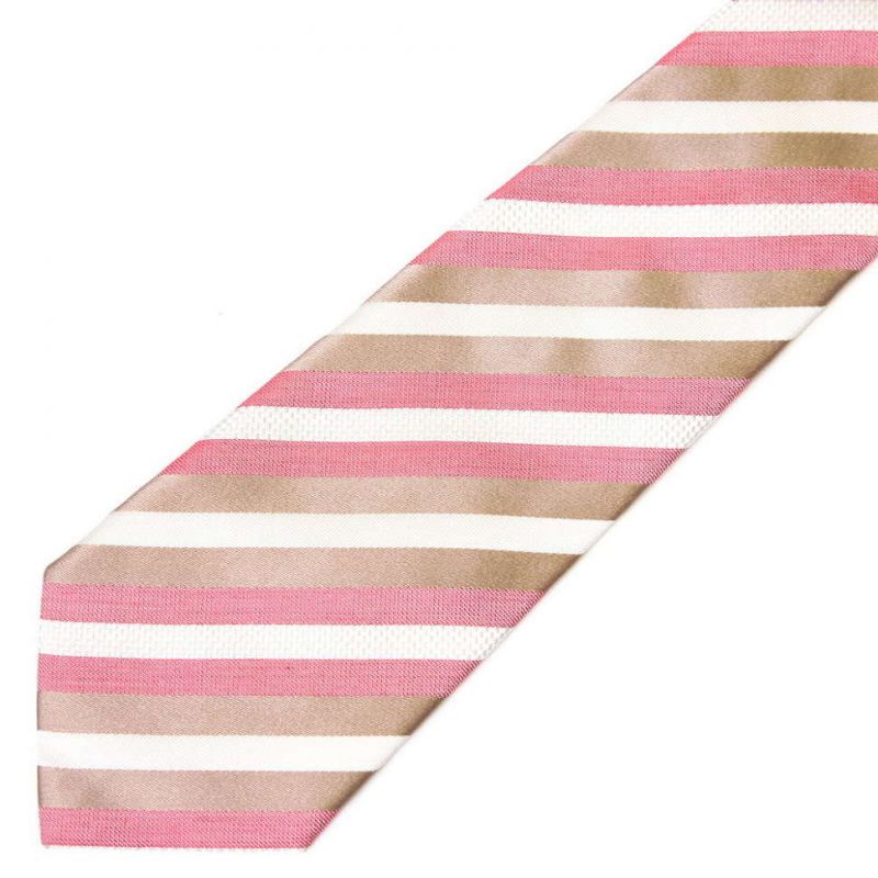 Розовый галстук Viktor Rolf в полоску