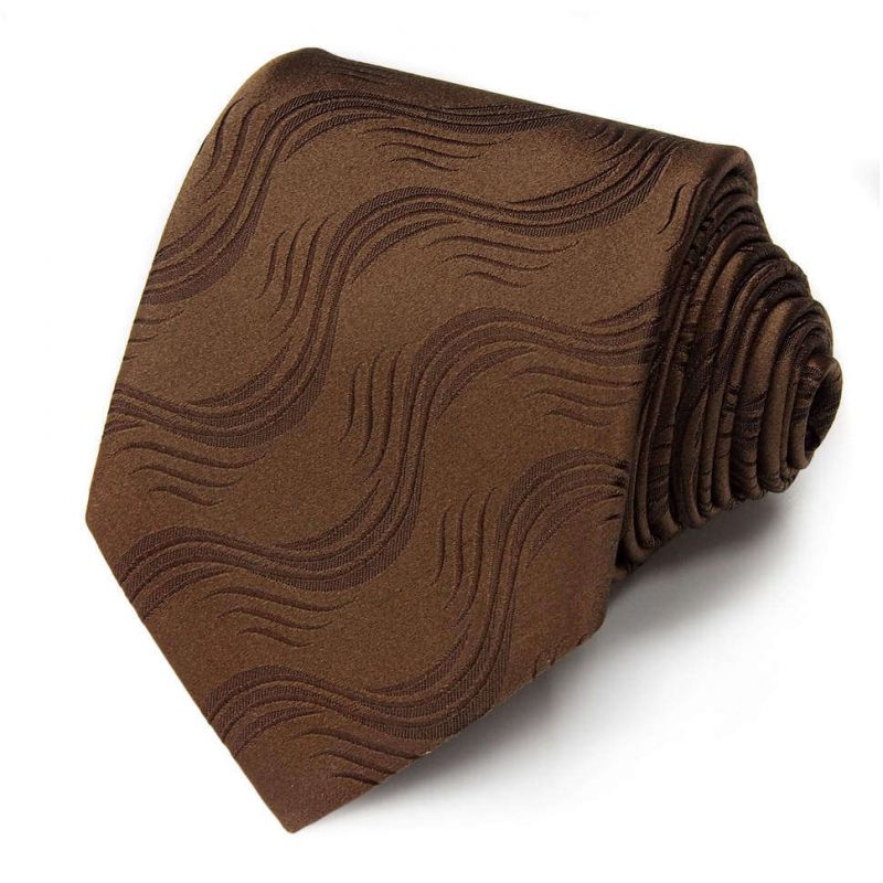Коричневый галстук Gianfranco Ferre с волнами