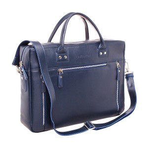 Кожаная сумка Lakestone Barossa Dark Blue