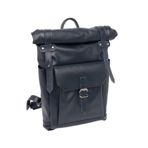 Кожаный рюкзак Lakestone Eliot Dark Blue