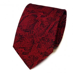 Бордовый галстук Kenzo Takada с рисунком - питон