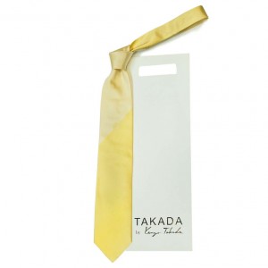Жёлтый галстук Kenzo Takada в двух оттенках