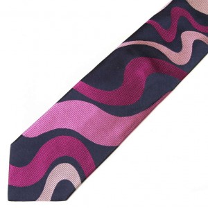 Шёлковый галстук Moschino с абстрактным розовым принтом