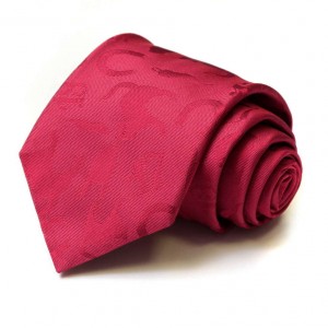Красный шёлковый галстук Moschino с кошками