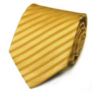 Жёлтый шёлковый галстук Celine в полоску
