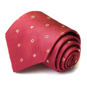 Красный шёлковый галстук Celine с мелкой клеткой