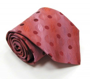 Красный галстук Сhristian Lacroix в горошек