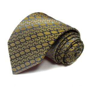 Оливковый галстук Сhristian Lacroix с узором