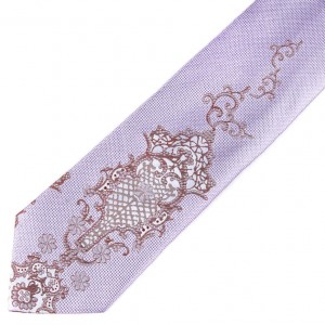 Сиреневый галстук Сhristian Lacroix с кружевным рисунком