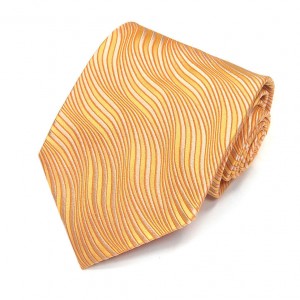 Золотистый галстук Сhristian Lacroix с волнистыми линиями