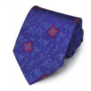Синий галстук Сhristian Lacroix с узором