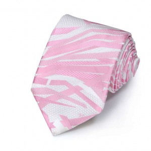 Розовый галстук Emilio Pucci с ломаными линиями