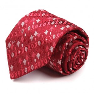 Красный галстук Emilio Pucci с фигурками