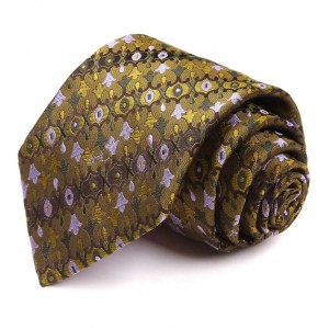 Зелёный галстук Emilio Pucci с узором