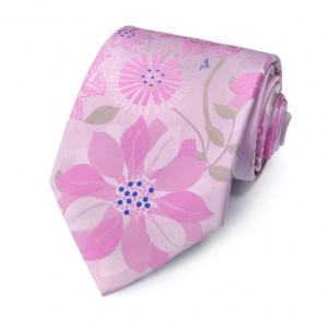 Розовый галстук Emilio Pucci с цветами