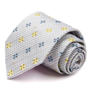Серый галстук Emilio Pucci с мелким принтом