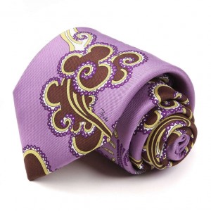 Сиреневый галстук Emilio Pucci с узором